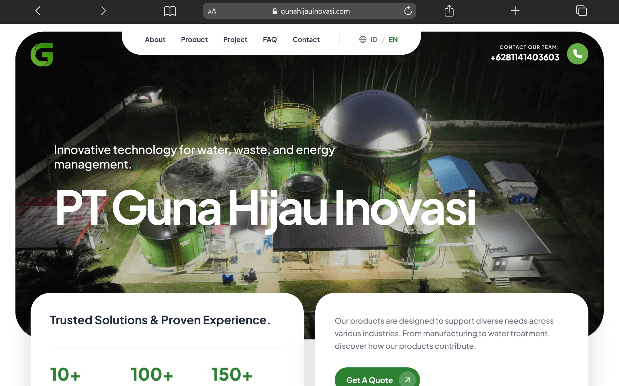 Guna Hijau Inovasi - Corporate Webstie